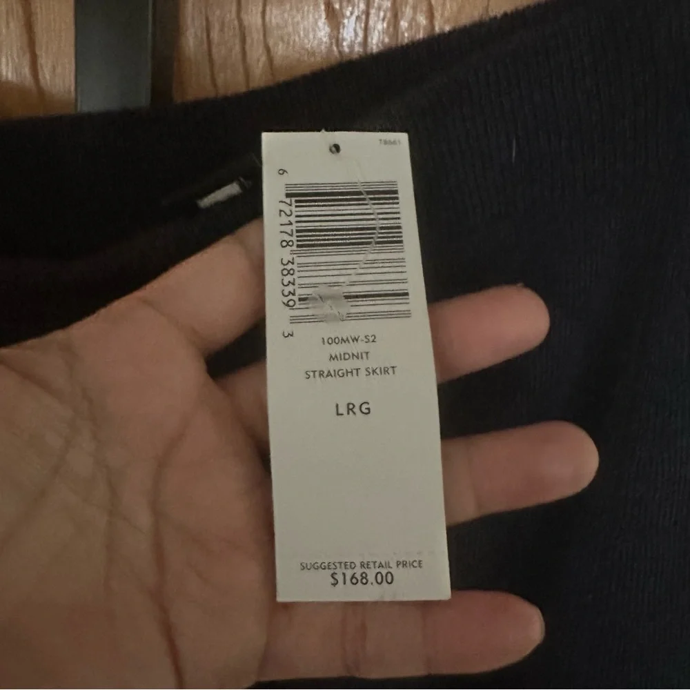 Eileen Fisher midnight straight Skirt women large